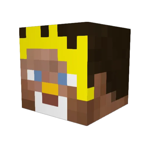 fatface555 Minecraft avatar head, 3D render