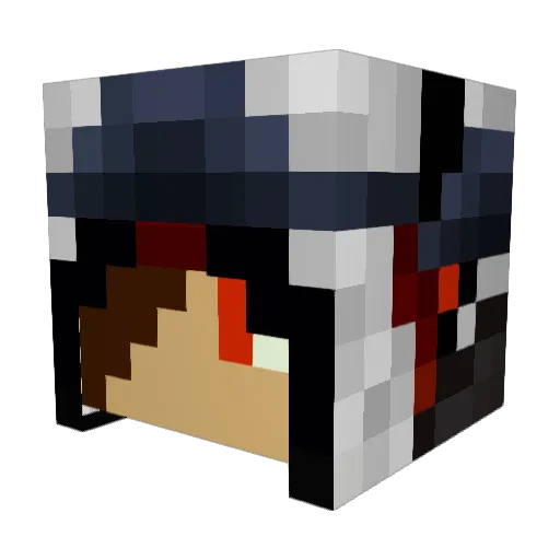 fatfish1 Minecraft avatar head, 3D render