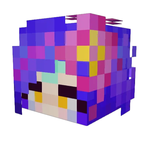 fatfroggg Minecraft avatar head, 3D render