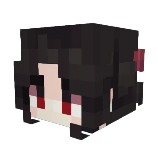fatherandie Minecraft avatar head, 3D render