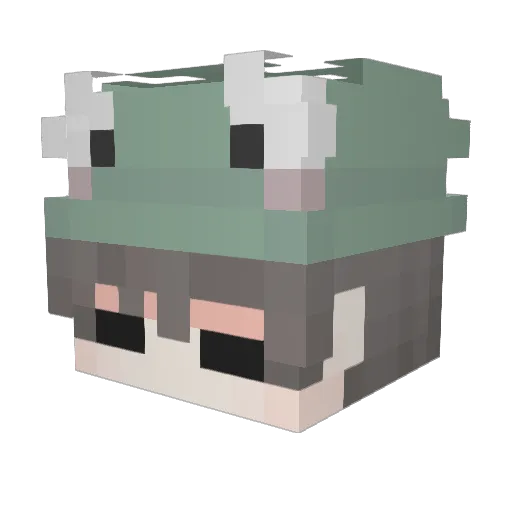 fatherkiel Minecraft avatar head, 3D render