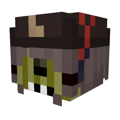 fatherssalt Minecraft avatar head, 3D render