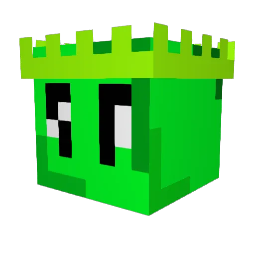 fatholium Minecraft avatar head, 3D render