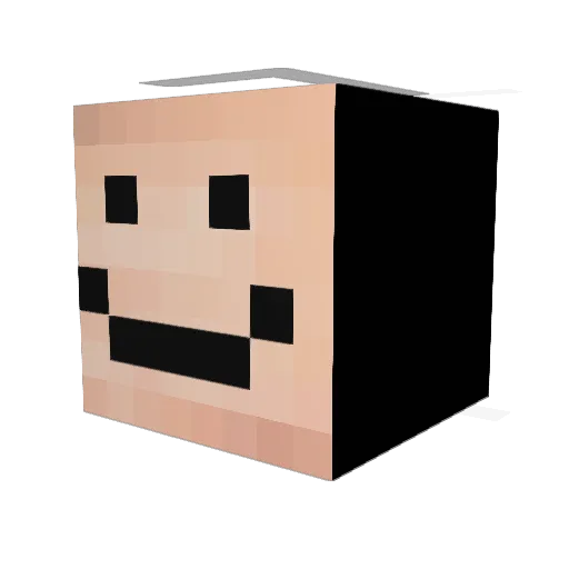 fathtasc Minecraft avatar head, 3D render