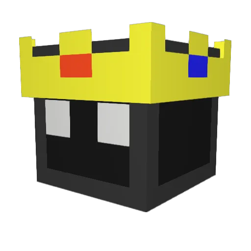 fathyer Minecraft avatar head, 3D render