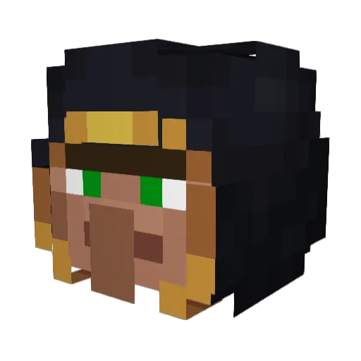 fatiandog39 Minecraft avatar head, 3D render