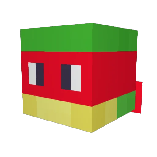 fatih27v Minecraft avatar head, 3D render