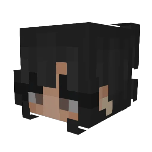 fatimadodo Minecraft avatar head, 3D render