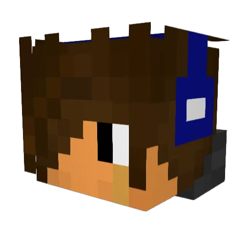 fatman2414 Minecraft avatar head, 3D render