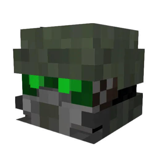 fatman55 Minecraft avatar head, 3D render