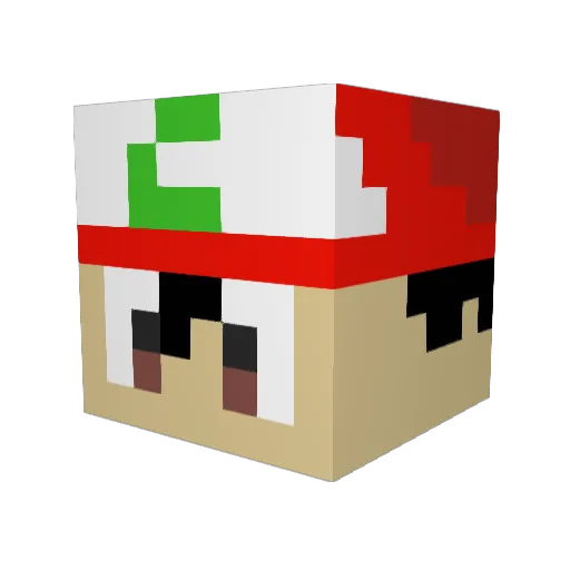 fatmanjoe123 Minecraft avatar head, 3D render