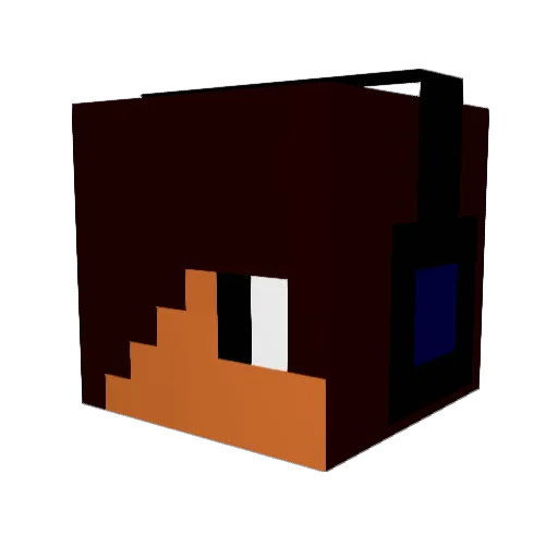 fatmcwasty Minecraft avatar head, 3D render