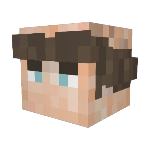 fatmoe30 Minecraft avatar head, 3D render