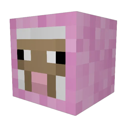 fatneek26 Minecraft avatar head, 3D render