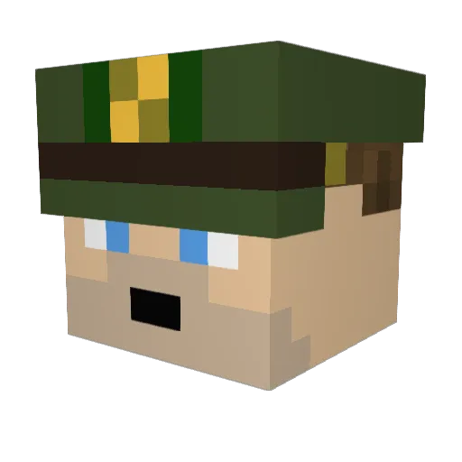 fatogamer17 Minecraft avatar head, 3D render