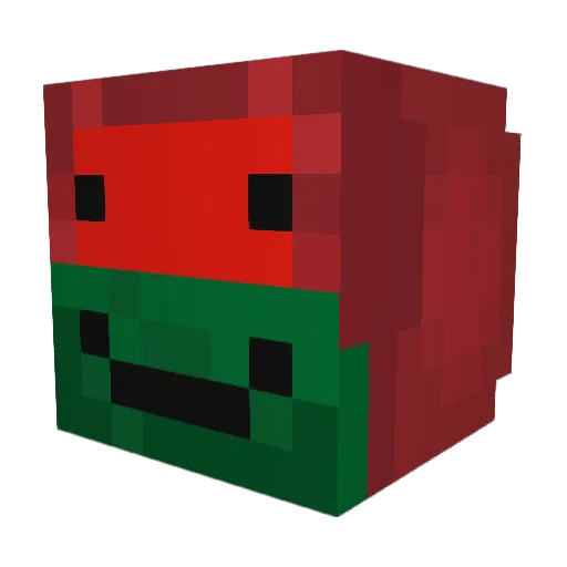 fatoviper Minecraft avatar head, 3D render