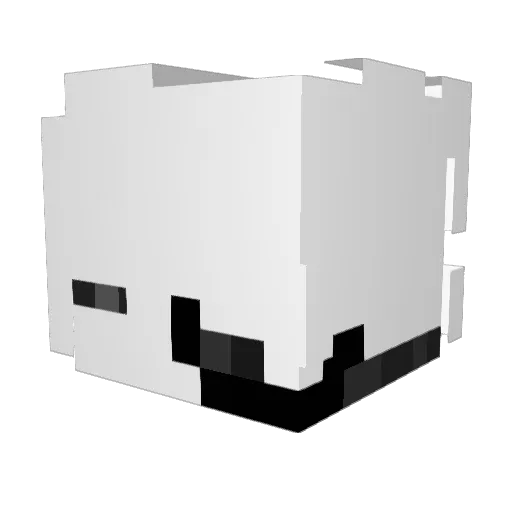 fatphobic16 Minecraft avatar head, 3D render