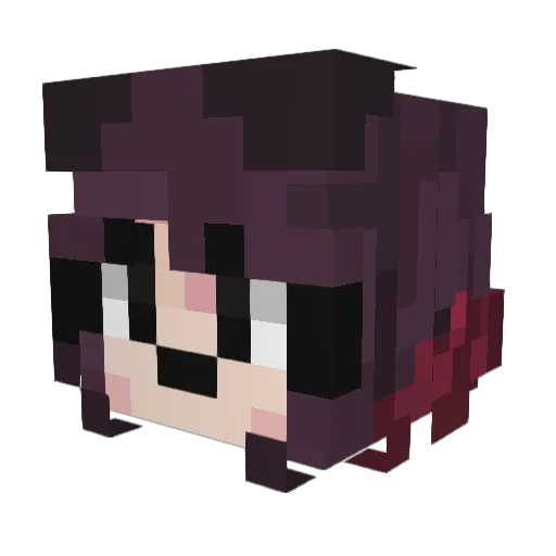 fatpuppies Minecraft avatar head, 3D render