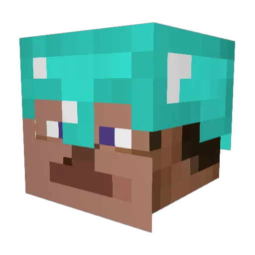 fatratalex1 Minecraft avatar head, 3D render