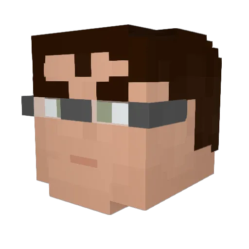 fats91 Minecraft avatar head, 3D render