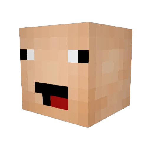 fatsausage101 Minecraft avatar head, 3D render