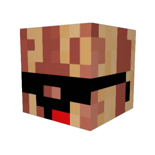 fattie0218 Minecraft avatar head, 3D render