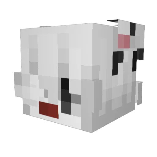 faturar Minecraft avatar head, 3D render