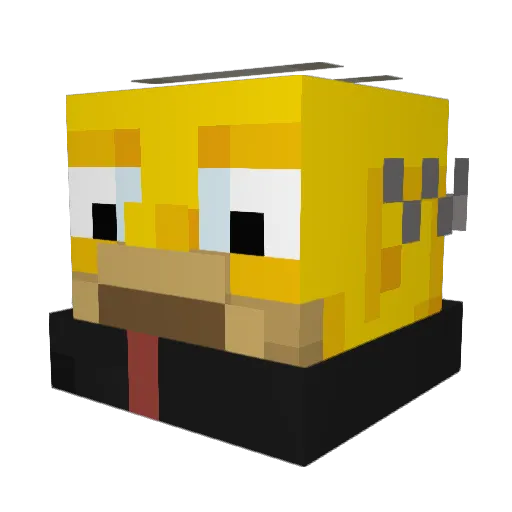 fatwig1 Minecraft avatar head, 3D render