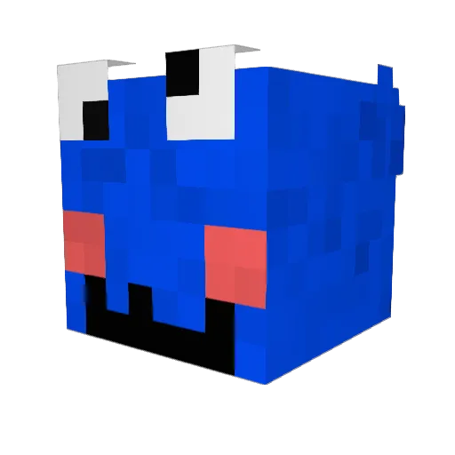 faulkgod Minecraft avatar head, 3D render