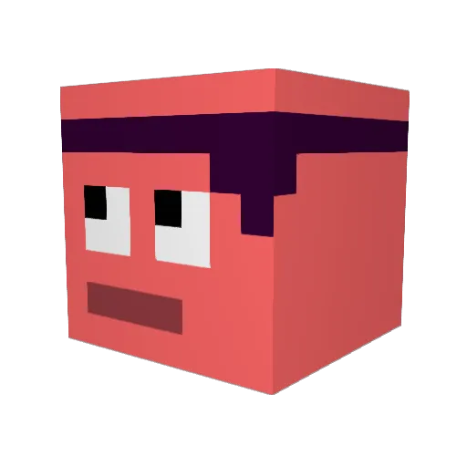 faultier1999 Minecraft avatar head, 3D render