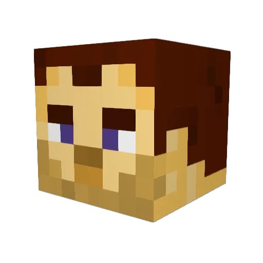 faultren Minecraft avatar head, 3D render