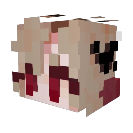 faultyfangs Minecraft avatar head, 3D render