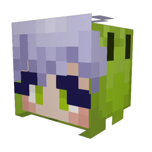 faunafangz Minecraft avatar head, 3D render
