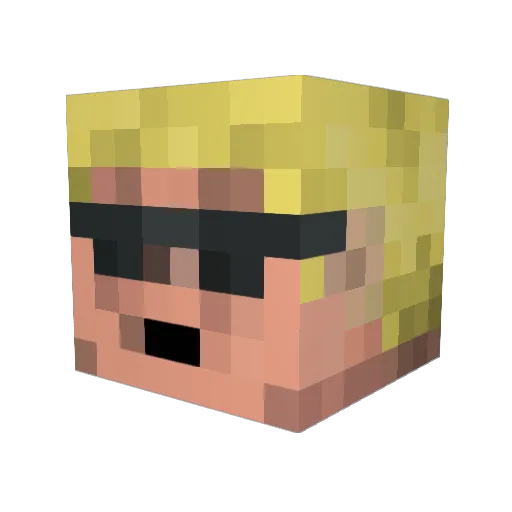 fauriel Minecraft avatar head, 3D render