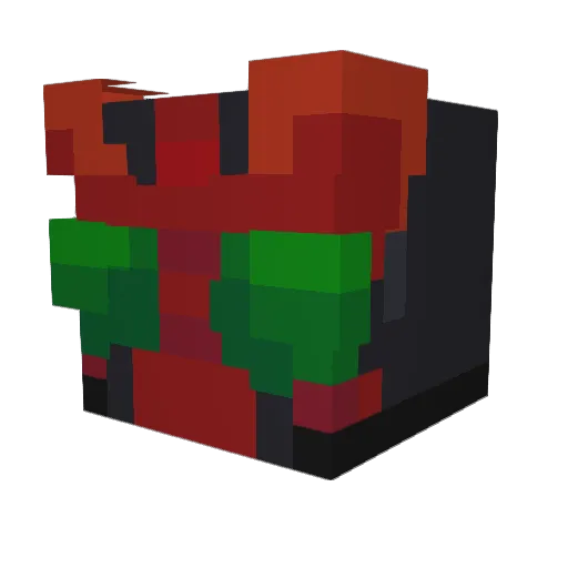 fauserbu Minecraft avatar head, 3D render