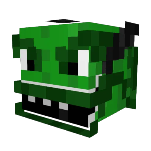 faustinzi Minecraft avatar head, 3D render