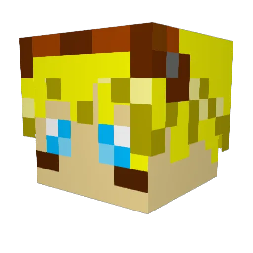 faustito223 Minecraft avatar head, 3D render