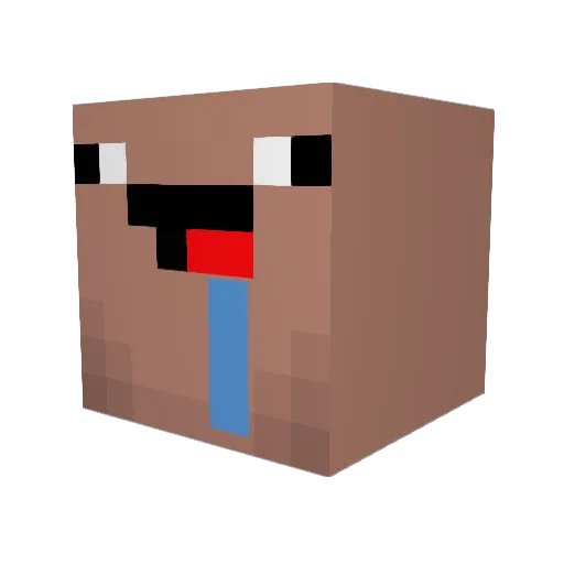 fauxgoose214 Minecraft avatar head, 3D render