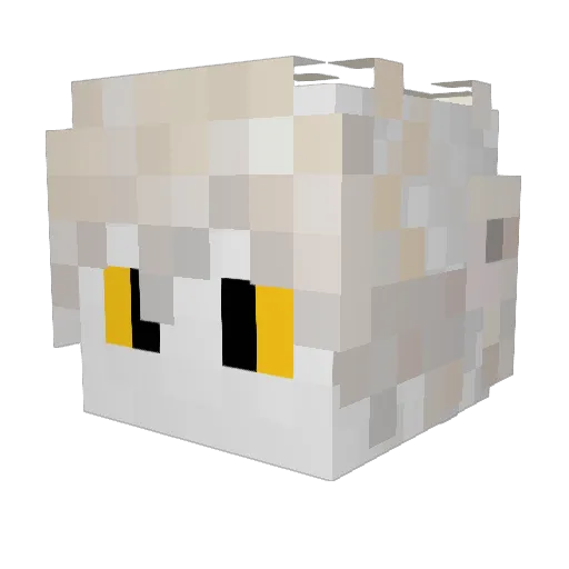favman Minecraft avatar head, 3D render
