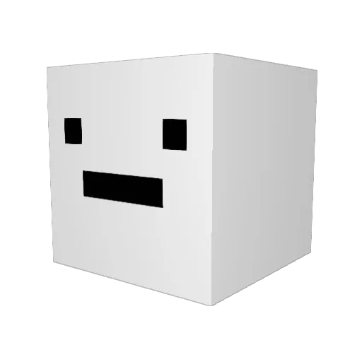 favodio Minecraft avatar head, 3D render