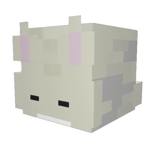 favorred Minecraft avatar head, 3D render