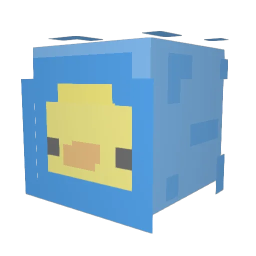 fawcepps_ Minecraft avatar head, 3D render