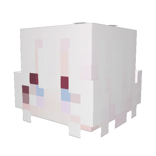 fawn_ Minecraft avatar head, 3D render