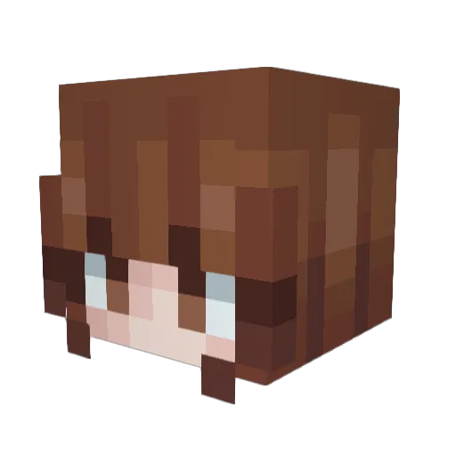 fawnielou Minecraft avatar head, 3D render