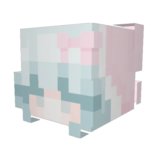 fawniilajoyce Minecraft avatar head, 3D render