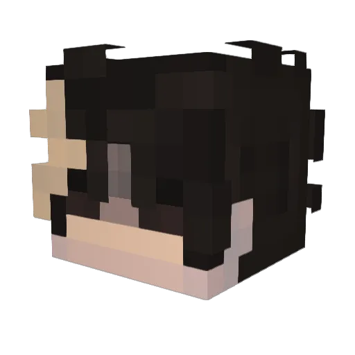 fawniive Minecraft avatar head, 3D render
