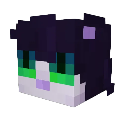 fawnmew Minecraft avatar head, 3D render