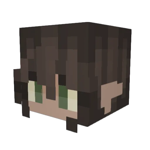 fawnn8 Minecraft avatar head, 3D render