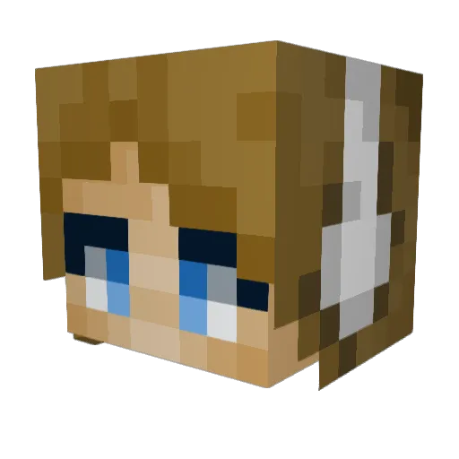fawnqueen Minecraft avatar head, 3D render
