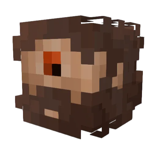 faxist Minecraft avatar head, 3D render